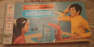 1967 Vintage Milton Bradley Battleship Board Game Box