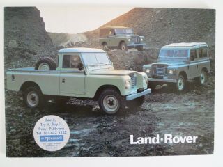 Vintage Land Rover Sales Brochure 14 Pages Nov 1978 Issue Vgc
