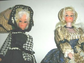 Vintage Barbie Doll Clones In Period Costumes Cornish Maid And Queen