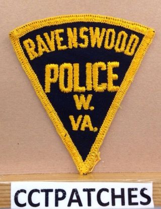 Vintage Ravenswood,  West Virginia Police (small) Shoulder Patch Wv