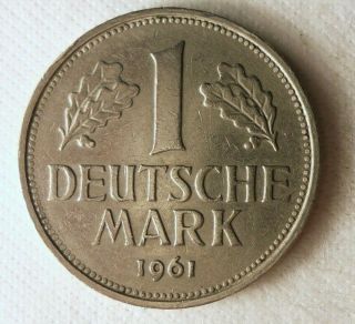 1961 F Germany Mark - Vintage Coin - German Bin 7