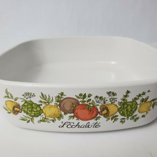 Vintage Corning Ware Spice Of Life 1 Quart Casserole Dish A - 1 - B Good Pre - Owned