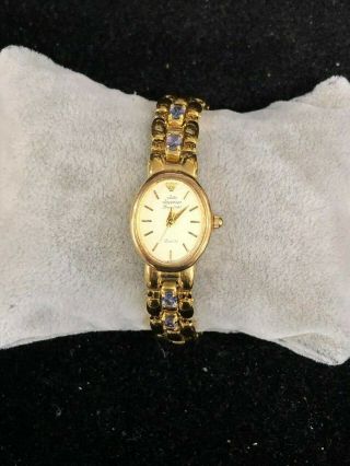 Ladies Vintage Jules Jurgensen Quartz Gold Tone Watch Battery