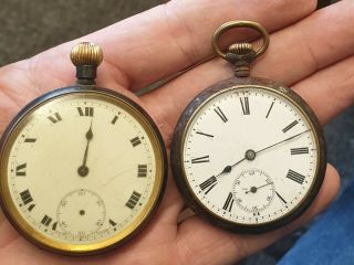 2 X Vintage Pocket Watches For Restoration