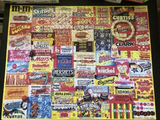 White Mountain Vintage Candy Wrappers Jigsaw Puzzle 1000 Piece Complete