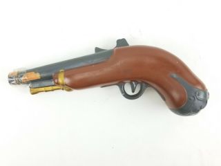Vintage Ezra Brooks Gun Dueling Pistol Whiskey Decanter Man Cave Bar 5