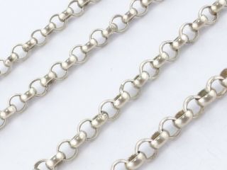 Vintage 925 Sterling Silver Anchor Link Chain Necklace 17 " 9g N134