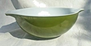 1 Vintage Pyrex Olive Green 444 4qt Cinderella Nesting Bowl - Cond.