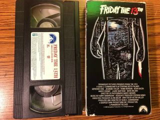 Friday The 13th Vhs Video 1980 Vintage Cult Horror Movie Paramount Jason Slasher