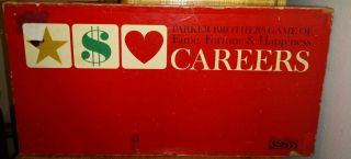 Vintage 1965 Careers Boardgame By Parker Brothers 100 Complete W/ Pencil
