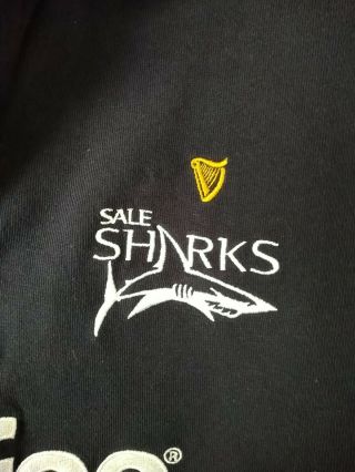 Men ' s Vintage Sharks SS Rugby Shirt Size XL Cotton Traders 4