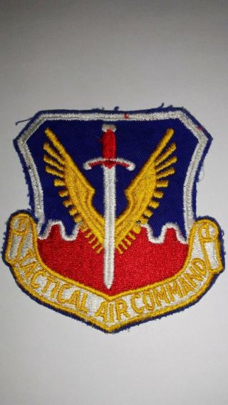 Vintage Usaf Tactical Air Command Patch - Airforce