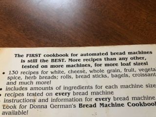 Vintage Cookbook: Bread Machine Cookbook (D.  Cerman) 3