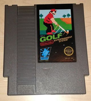 Golf Nintendo Nes Mario Vintage Retro Classic Game Cartridge
