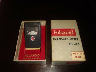 Vintage Polaroid Exposure Meter Pr - 23a,  With Box,