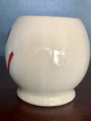Vintage McCoy White Red Smiley Face 70s mug cup 2