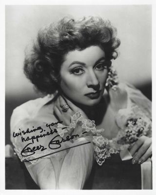 Greer Garson,  Actress,  Vintage Autographed 8x10 Photo Rp
