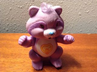 Vintage Care Bear Bright Heart Raccoon Care Bear Cousin 85 Posable Toy Figure