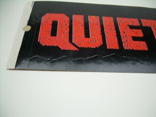 Quiet Riot Vintage Bumper Sticker from the 80 ' s 2