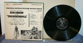 Vintage Album - THUNDERBALL - James Bond 007 Sndtrk 1965 United Artists 2