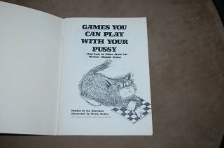 Vintage 1978 - Games You Can Play with Your Pussy for Cat Lovers 2