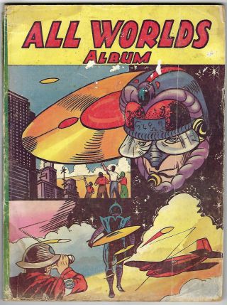 1956.  " All Worlds Album ".  Vintage Sci Fi/fantasy/mystery Strip Cartoons.