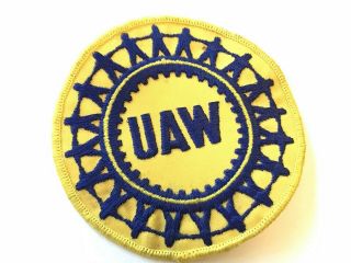 Vintage Uaw Union United Automobile Workers 1960s To 70s Employee Patch