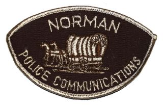 Norman – Police Communications - Oklahoma Ok Police Sheriff Patch Vintage Old