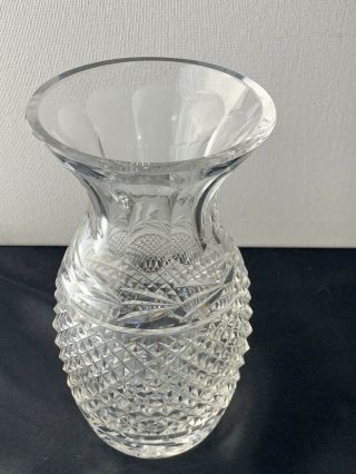Vintage Waterford Ireland Cut Crystal 7” Glandore Vase