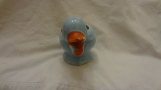 Vintage McCoy Pottery Blue Baby Duck Planter 4
