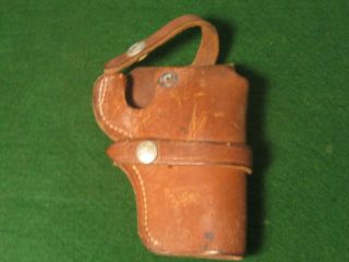 Vintage Smith & Wesson Brown Leather Holster Size 21/32 Right Hand Holster