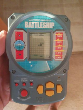 Vintage 1995 Mb Electronic Handheld Battleship Game Milton Bradley