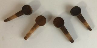 Vintage Wooden Banjolele Tuning Pegs