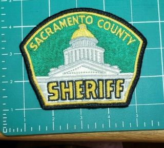 Vintage Sacramento County California Sheriff Police Patch Cloth Back - Issued