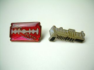 Judas Priest Vintage Enamel Pins From The 80 