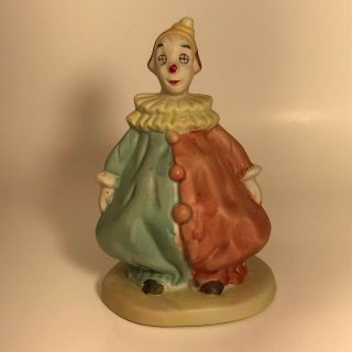 Haunted Figurine Vintage Ceramic Clown Collectible Creepy Chubby Circus 