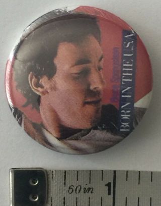 Bruce Springsteen - Born In The U.  S.  A.  Vintage Round Pin / Button