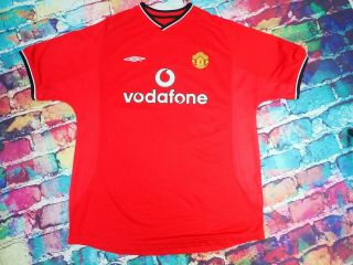 G4 2000 - 02 Manchester United Home Shirt Vintage Football Jersey Xl