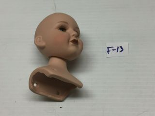 F - 13 VINTAGE Bisque - Porcelain Doll Parts - Shoulder - Head 3 - 1/2 