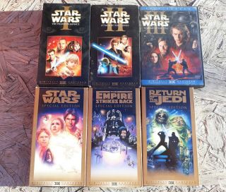 Star Wars The Complete Saga Final Release Vintage Rare Saga Artwork Vhs Dvd
