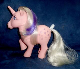 Rose: My Little Pony Vintage Unicorn Twilight 2 Very Good Glittery Symbols G1