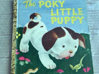 Vintage 1940’s Childrens Little Golden Book The Pokey Little Puppy