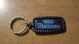 Bronco Ford Black Keychain Key Chain Ring Vintage