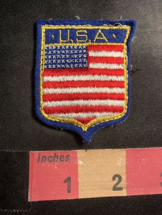 Vintage,  American Usa Flag Themed Jacket Patch 95d3