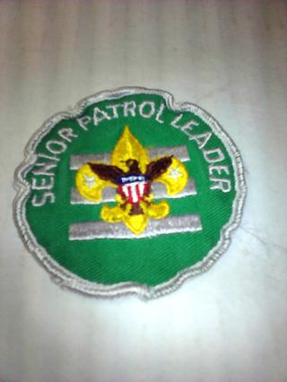 Vintage Senior Patrol Leader Boy Scouts Of America Patch Badge