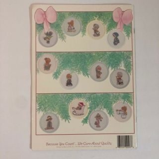 1990 Vintage Precious Moments in Miniature Christmas Cross Stitch Charts Book 3