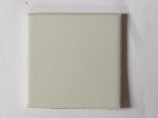 Z - 859) 1 Pc Vintage Stylon Ceramic Wall Floor Tile 4 1/4 Light Gray Grey Glossy