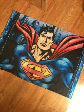 Vintage Superman Pillowcase Superhero Clark Kent Dc Comic