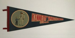 Vintage Kennedy Space Center Pennant Banner Flag Souvenir 24 "