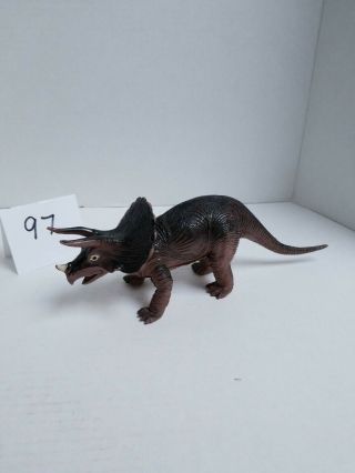 Vintage Imperial Toy 1985 Triceratops Dinosaur Hong Kong Figure 10.  5”